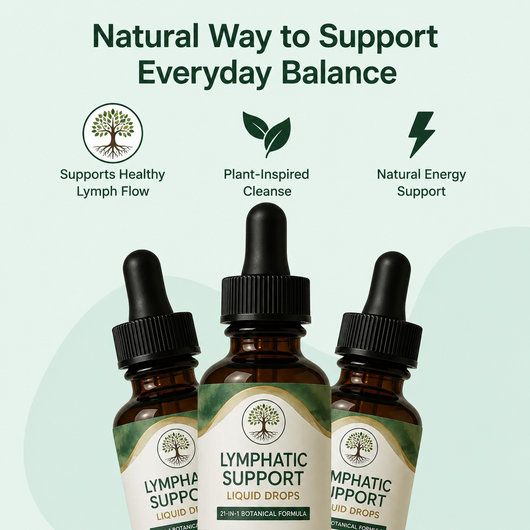 Lymphatic Support Liquid Drops | 21-in-1 Botanical Formula | 1 fl oz (30 mL)